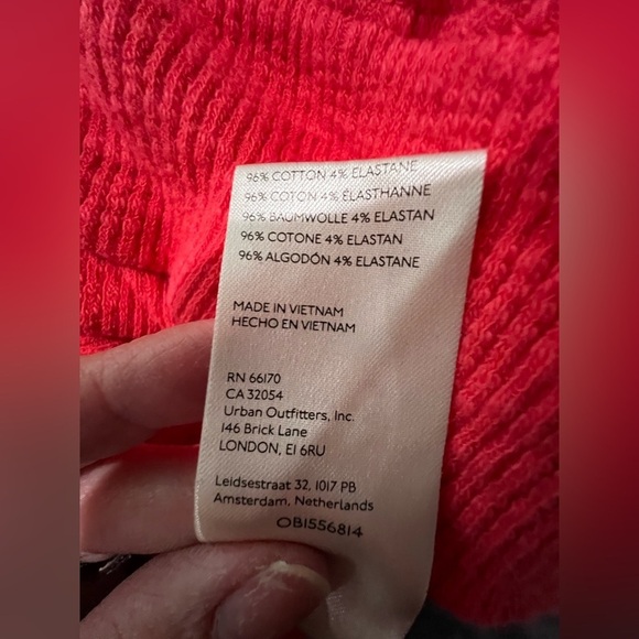 We The Free Red Oversized Sweater Size Small 847 - Picture 5 of 5